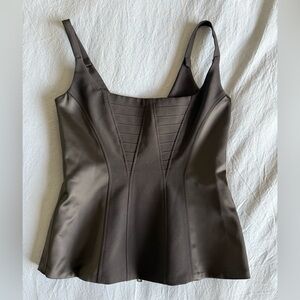 Liu Jo Black Satin Corset Top – Elegant & Chic - size IT42 US small